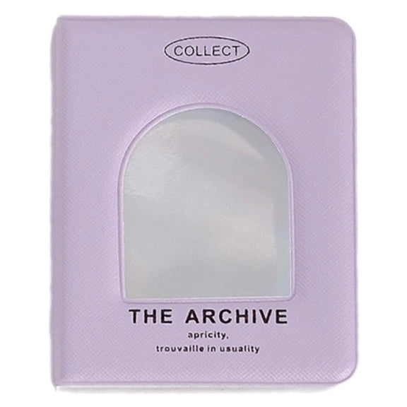 Small Card Collector Binder Holds 40 Card with Showcases Covers 3Inch Photocard Holders Album Photo Organizers Book