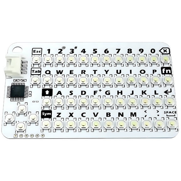 Small Card KB V1.1 Keyboard Unit AVR MEGA8A Base Programmable Keypad 50 Keys Space Saving