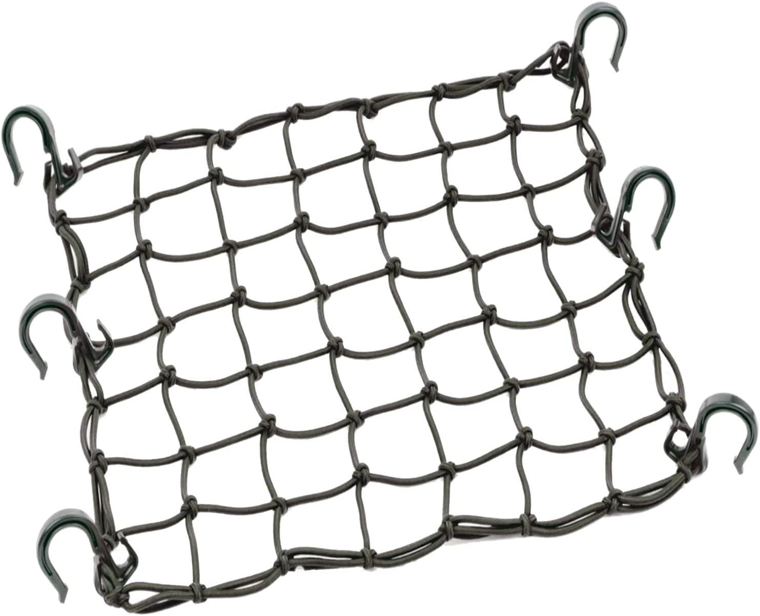 Small Cargo Net-15"x15" Expands To 30"x30" | Reinforced Hooks, Natural Latex Core - View #7