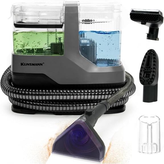 Small Carpet Spot Cleaner Machine, Portable Upholstery & Couch Machine with 17KPa Powerful Suction, Deep Cleaning Handheld Car Shampooer for Furniture, Sofa, Rug, Stairs, Pet Stains, Seats