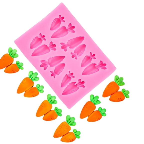 Small Carrots Molds DIY Epoxy Resin Molds Chocolate Molds Silicone Molds Fondant Molds Baking Molds for Cake Decoration
