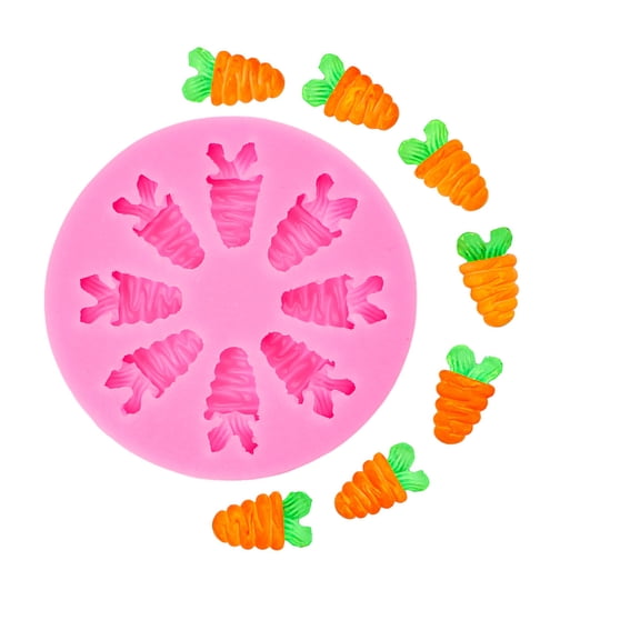 Small Carrots Molds Epoxy Resin Molds Chocolate Molds Silicone Molds Fondant Molds Baking Molds for Cake Decoration