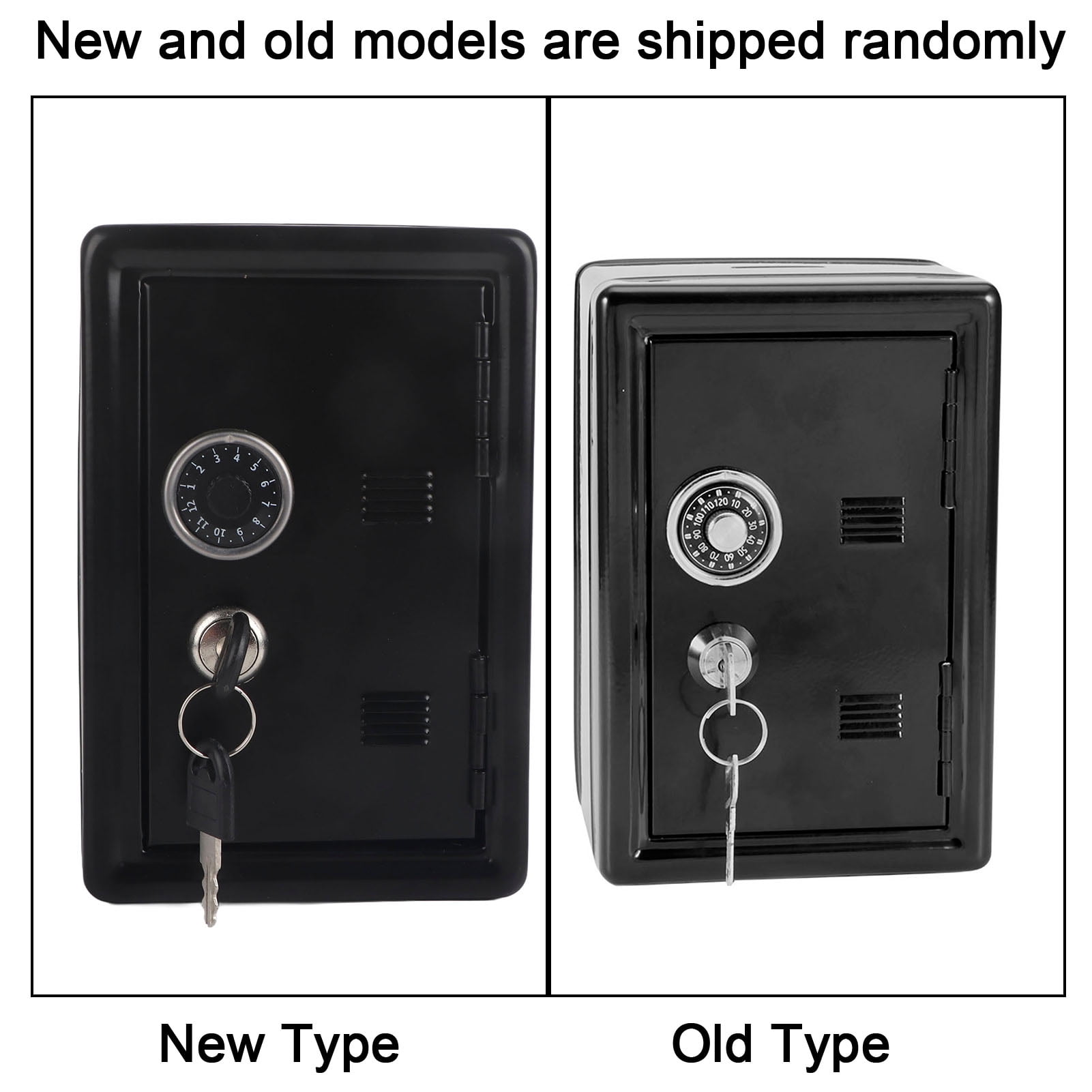 Small Cash Box, With 2 Keys Password Learning Toy Safe Box, Home School