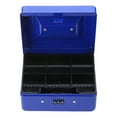 Small Cash Box with Combination Lock Portable Metal Money Box with