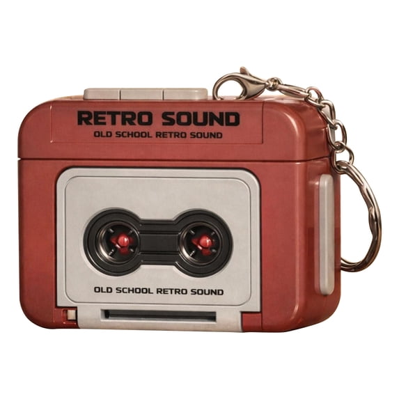 Small Cassette Tape Keychain, Vintage Cassette Tape Player Keychains - Mini Retro Tape Recorder Bag Pendant for Music Lovers, Collector's Gift, Bag & Key Accessory