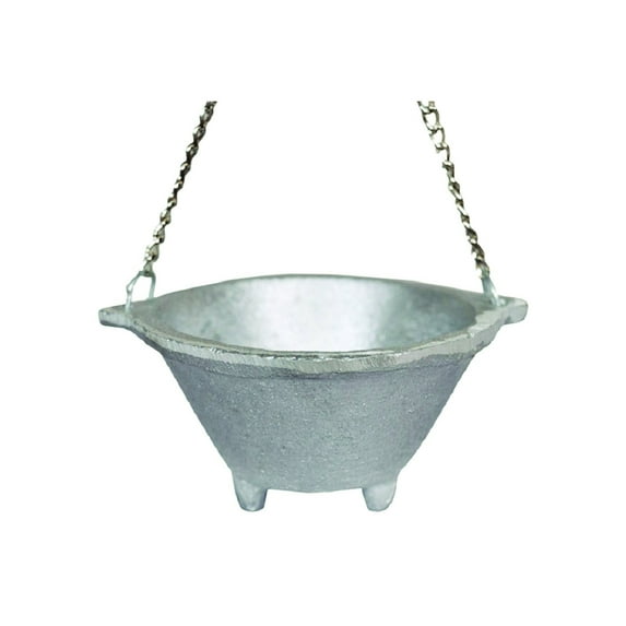 Small Cast Iron Cauldron with Carry Handle for Spells, Smudging, Ritual & Blessings
