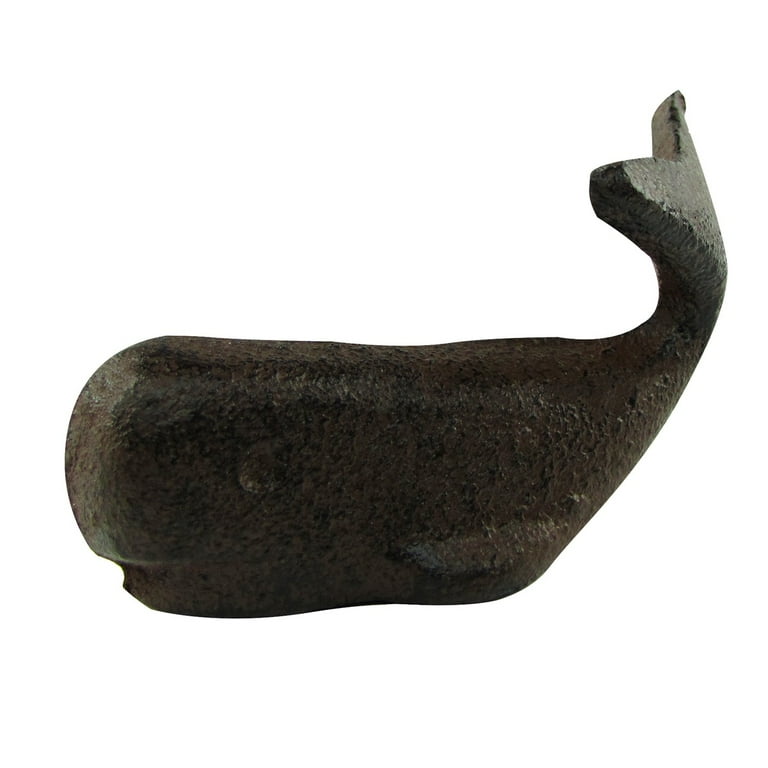 Small Cast Iron Sperm Whale Paperweight Desk Decor Small Cast Iron Sperm Whale Paperweight Desk Decor