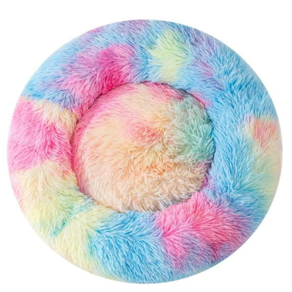 Small Cat Bed Nest Bed Dog Bed Round Bed Rabbit Bed Pet Bed Small Kitten Bed Warm Fluffy Bed Furry Cat for 3Kg Pet