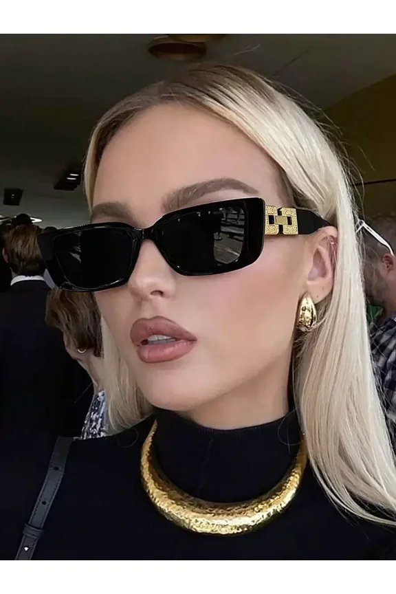 Small Cat Eye Black Fashion Glasses, Elegant Preppy Style, Ideal for Outdoor, Summer Beach Vacation, Travel & Back to School