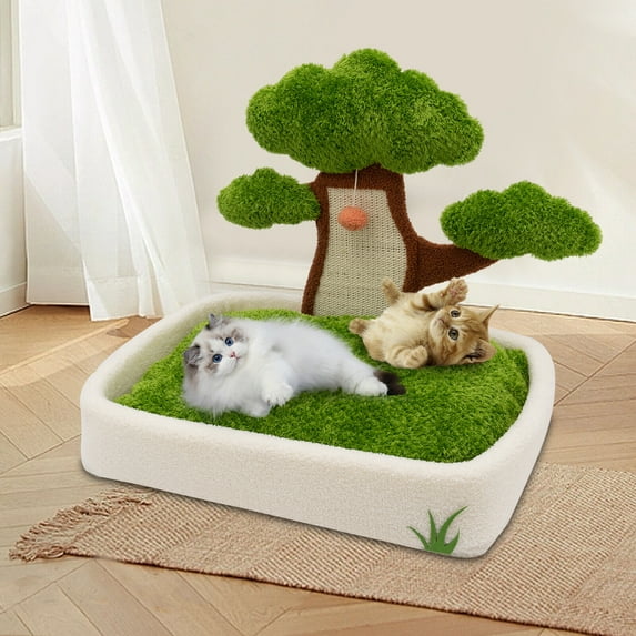 Small Cat Tree Scratching Tower Post Scratcher Furniture Pet Scratching Rest Toy
