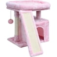 thumbnail image 1 of Small Cat Tree for Indoor Cats，Cat Tower with Scratching Post and Board，Cat House with Perch for Kitten,, 1 of 14