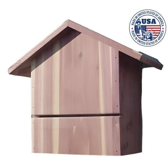 Small Cedar Bat House, 3 Chamber, 12", Bird Houses by Mark, Made in USA