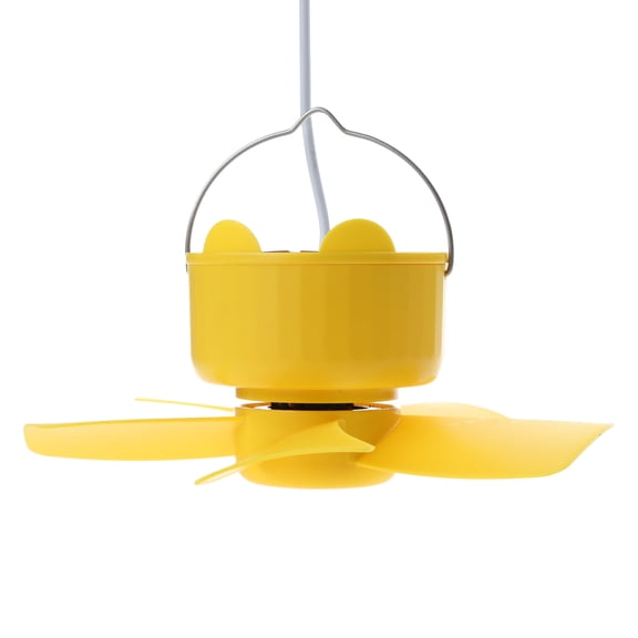 Small Ceiling Fan 3-Speed Fan with Hook Optional Timing Canopy Fan USB Fan for Teacher Student
