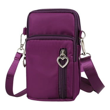 Small Cell Phone Pouch, EEEkit Women's Crossbody Purse Bag, Nylon Lightweight Shoulder Wallet with Adjustable Strap