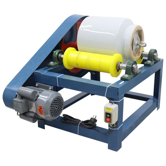 Small Ceramic Ceramic Ball Mill Industrial Lab Glaze Clay Grinding Machine with 10L Ceramic Jar 220V