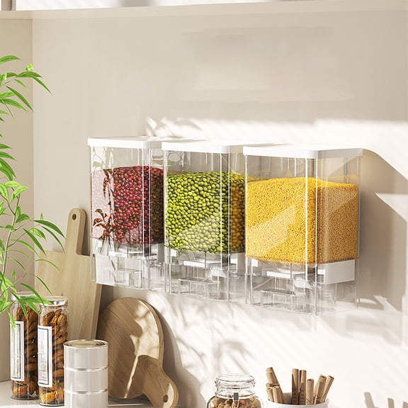 Small Cereal Container Storage Box, Household Kitchen Moisture Proof Storage Holder, Kitchen Plastic Airtight Container for Cereal, Grain, Flour, Sugar, Oatmeal, Dry Pet Dog Food, Kitchen Tools