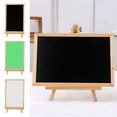 thumbnail image 1 of Small Chalkboard Sign with Wooden Stand, Portable Green Writing Board for Students, Home Decor, Crafts and Classroom Use, 1 of 7