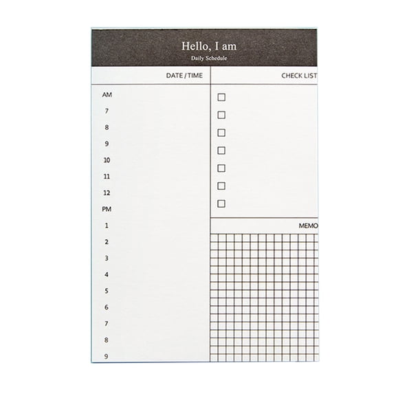 Small Checklist Notebook Tearable 50 Sheets Notepads Daily Schedule Small Memopad Writing Pad for Daily Task Note Memos