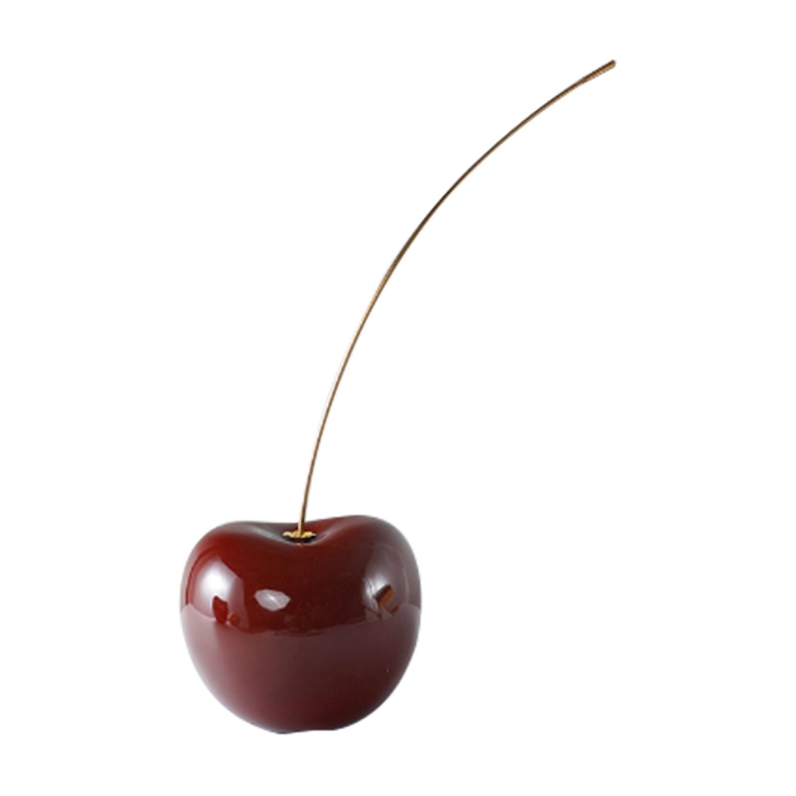 Small Cherry Sculpture Table Decor Artistic Resin Sculpture and Decor Accents Modern and Luxury Room Decor Sculpture
