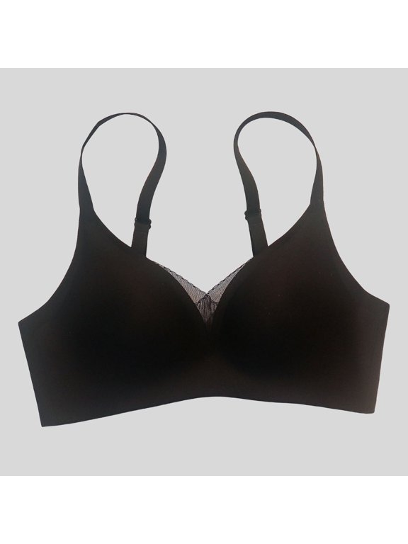 Small Chest Big Gathering Gathered Accessory Sagging Top Support No Marks Text Bra No Steel Ring Bra