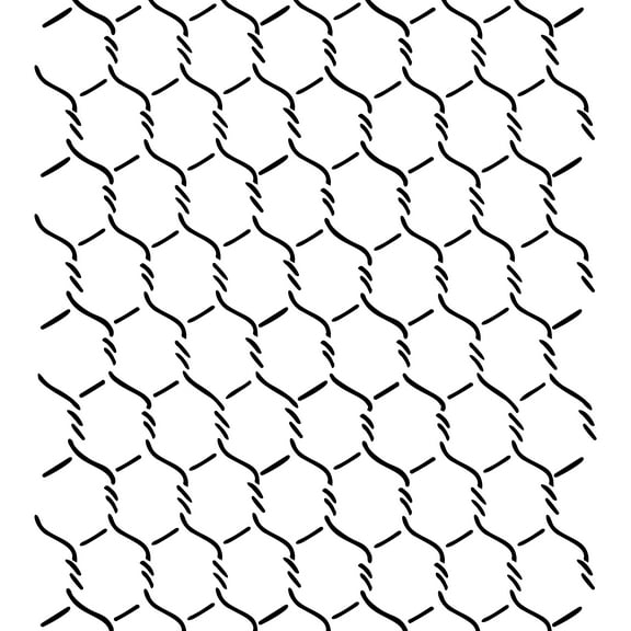 Small Chickenwire Wall Stencil SKU #2754 by Designer Stencils