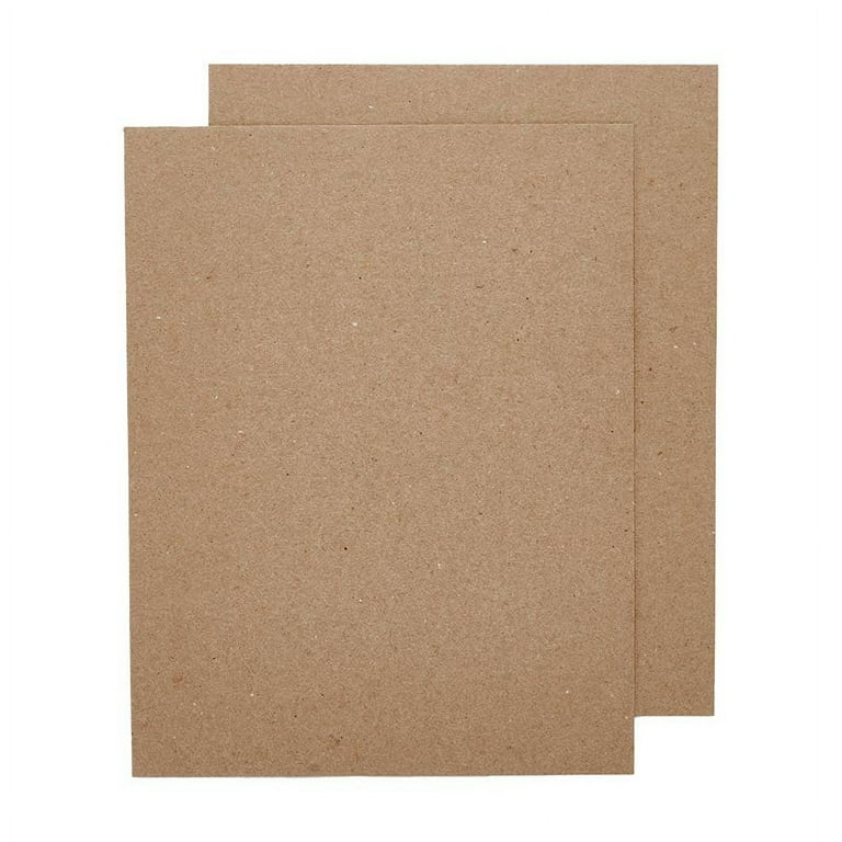 Small Chipboard Sheets - 8 1/2 X 11 - .022 - Kraft - Bundle 325 - .055  Thick