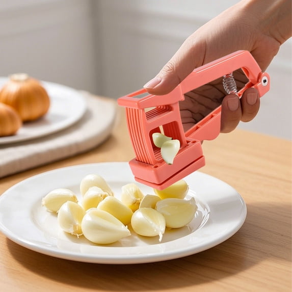 Small Chopper Stainless Steel Garlic Roller Grader Heavy Duty Garlic Meat Spatula Chopper Strainer Vintage Kitchen Chopper Kitchen Gadgets Vintage Garlic Grinder Plate Garlic Copper Small