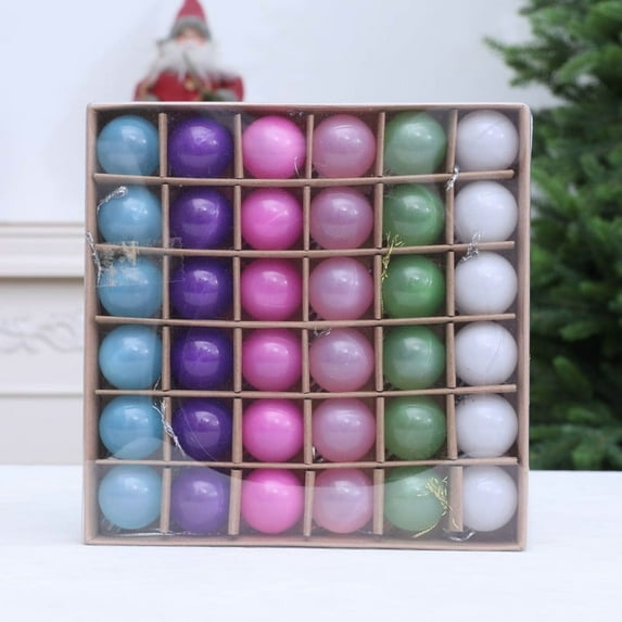 Small Christmas Ball Ornaments - 36Pcs Christmas Balls Ornaments for Xmas Tree Christmas Decorations