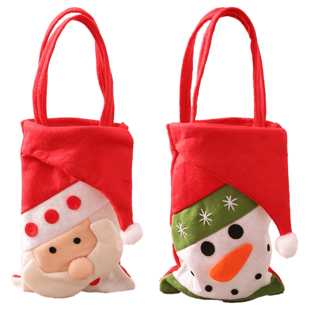 Small Christmas Gift Bags Christmas Treat Bags Reusable Tote