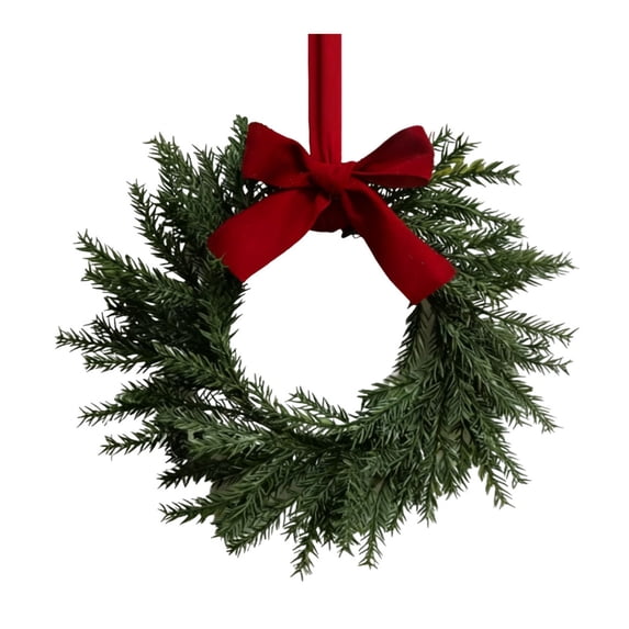 Holiday Kitchen Signs Small Christmas Norfolk Wreaths,11 Inch Christmas Kitchen Cabinet Mini ...