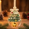 thumbnail image 1 of Small Christmas Ornaments Hanging Decoration with Bell, Christmas Tree Ornaments Xmas Decorations, Holiday Decor Christmas Decorative Hanging Ornaments, 1 of 6