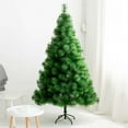 thumbnail image 1 of Small Christmas Tree, 4FT Artificial Tabletop Mini Christmas Tree for Office, Desk, Indoor, Outdoor, Holiday Xmas Party Decoration, Not Pre-lit Lights, Easy Assembly, Green, 1 of 8