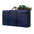 thumbnail image 1 of Small Christmas Tree Storage Bag Heavy Duty Christmas Tree Bag for 3FT/4FT/5FT Detachable Christmas Tree 600D Oxford Waterproof Dusty-Proof with 2 Reinforced Handle,Large Zipper Opening, 1 of 5