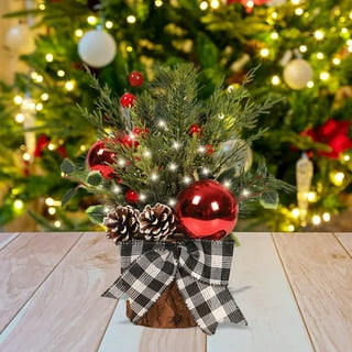  Small Christmas Tree Candy Tree 13 Inch Tabletop Christmas Tree  Vintage Christmas Decoration Battery Operated Mini Transparent Christmas  Acrylic Tree with LED Lights : Home & Kitchen