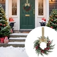 thumbnail image 1 of Small Christmas Wreath for Kitchen Cabinets, Mini Red Berry Wreath with Red and Black Plaid Bow, Farmhouse Holiday Door Decor,cabinet wreaths for kitchen,christmas cabinet decor,guirnaldas de navidad, 1 of 5