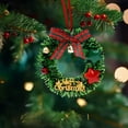 thumbnail image 1 of Small Christmas Wreaths for Front Door Artificial Christmas Wreath with Balls and Ribbon Hanging Wreaths for Xmas Tree Wall Windows Home Decor Outdoor Indoor, 1 of 6