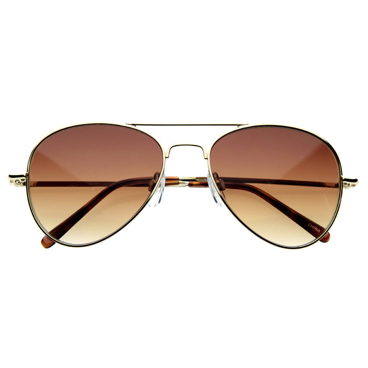 Vintage Smoky Quartz Aviator Sunglasses