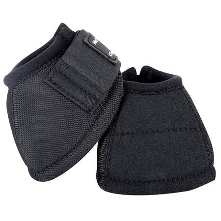 Small Classic Equine Western Horse Kevlar No Turn Bell Boot Pair Black