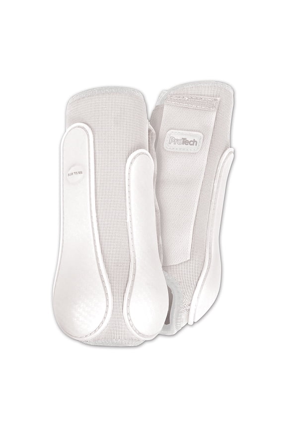 Classic Equine ProTech Splint Pad and Tendon Guard Horse Boots - Neoprene Impact Protection - Multiple Sizes White / Small / Front