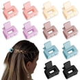 thumbnail image 1 of Small Claw Clips for Women Girls, 1 Inch Claw Clips for Thin Hair Mini Claw Clips Tiny Matte Square Cute Hair Clips Strong Hold Short Hair Clips Hair Accessories for Girls Women, 1 of 5