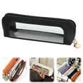 thumbnail image 1 of Small Clear Makeup Bag, PU Leather Travel Makeup Brush Case Portable Transparent Waterproof Cosmetic Organizer Pouch with Zipper for Women Home Travel Office Makeup Storage, 1 of 9
