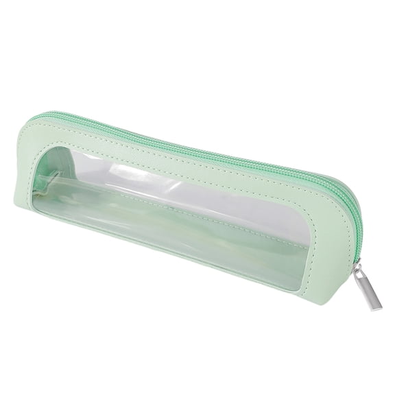 Small Clear Makeup Bag,Portable Transparent Waterproof Cosmetic Organizer Pouch with Zipper for Women Home Travel Office Green