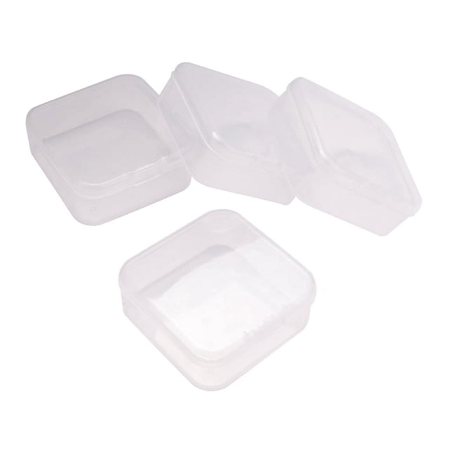 31-Pack Clear Plastic Bead Organizer Boxes - Small Stackable Storage Containers With Hinged Lids For Crafts, Jewelry, Tackle