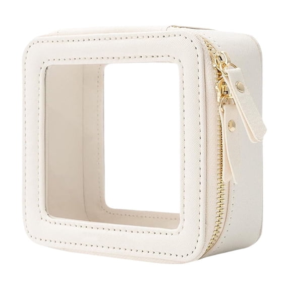 Small Transparent Zipper Cosmetic Bag For Women Portable Travel Makeup Pouch Organizer Car Storage Accessory Mini Toiletry