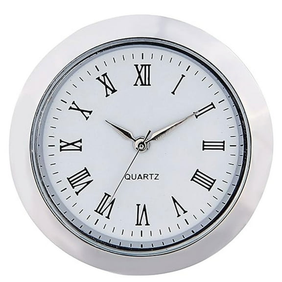 Small Clock Fit Up Miniature Round Metal Watch Dials with Roman Numerals for Crafts Projects