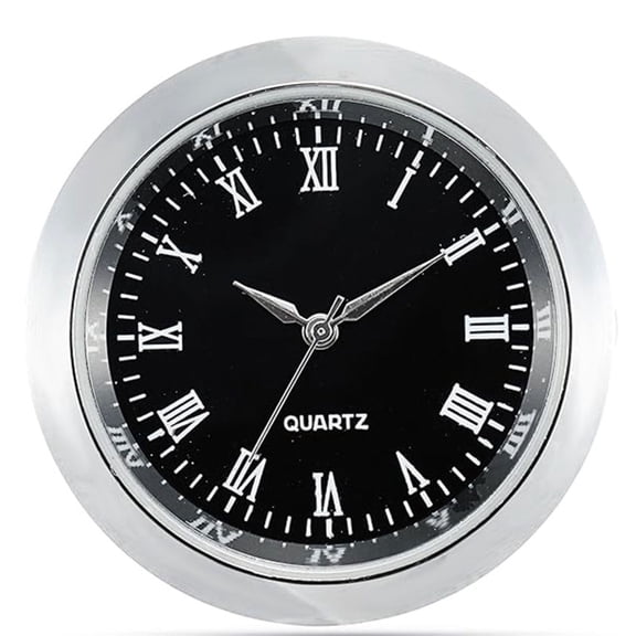 Small Clock Fit Up Miniature Round Metal Watch Dials with Roman Numerals for Crafts Projects