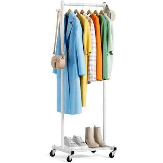 Small Clothes Racks for Hanging Clothes Clothing Rack with Wheels 60 ...