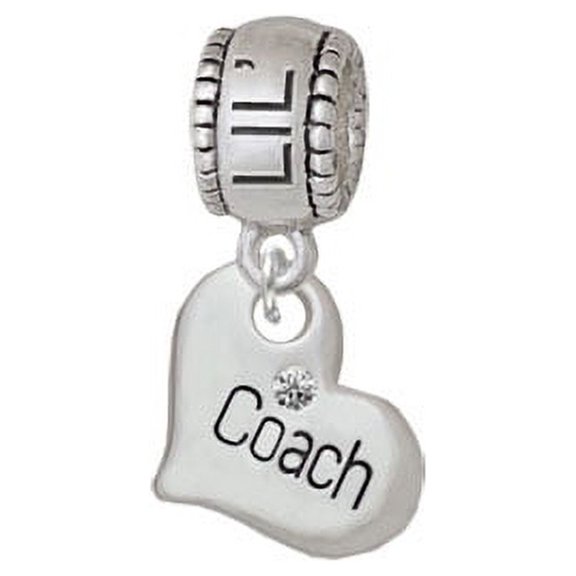 Small ''Coach'' Heart - Lil Sister Charm Bead
