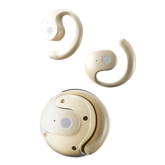 Small Coconut Ball TWS BT Earphones, New Generation BT5.4 Earphones, Ear Hanging, Non in Ear, Large Capacity, Long Range