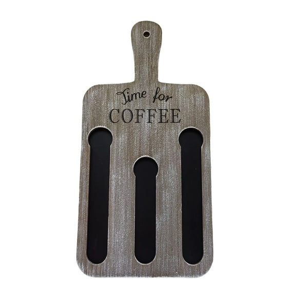 Small Coffee Capsule Storage Pendant Gray,Cups Holder Cup Coffee Pods Storage Organizer Stand Wooden Coffee Pod Wall Holder Rectangular Coffee Pod Storage Stand with Handle Coffee Pod Rack